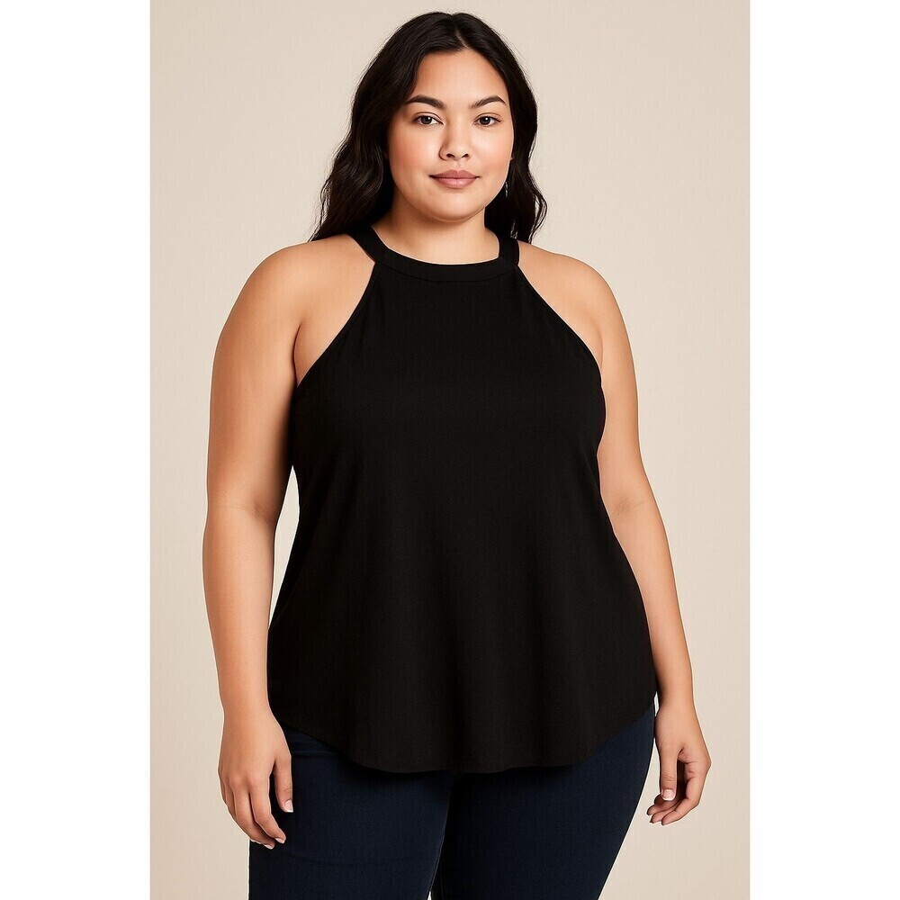 Torrid black Women's halter Chic Casual Elegant Size 1X.